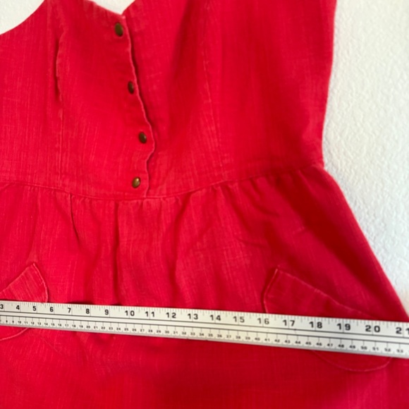 🌺 Cherry Red Cutie! Button-Front Sundress w/ Pockets – Size M🌺Preloved - Picture 11 of 16